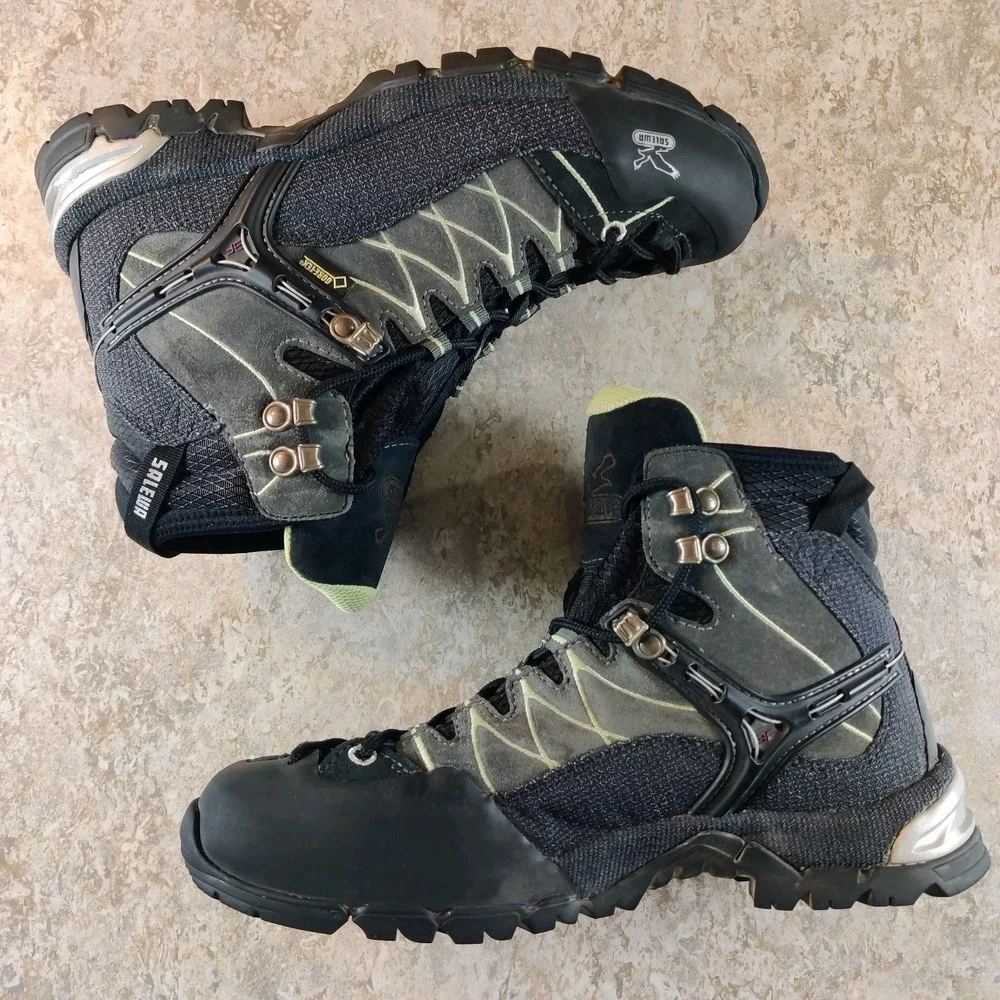 Salewa Alp Train Mid GTX Pelle Hiking Boots Gore-Tex Women's 8‎ * Barely Worn.